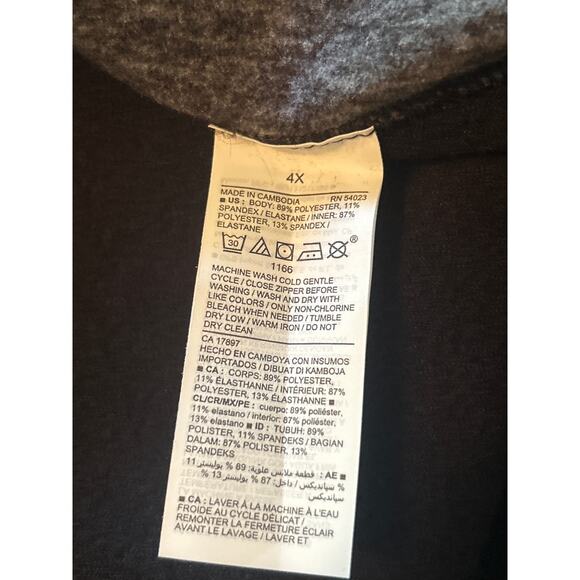 NWT Old Navy Plus Size Ultracoze High Rise Black Leggings Size 4X - Picture 4 of 6